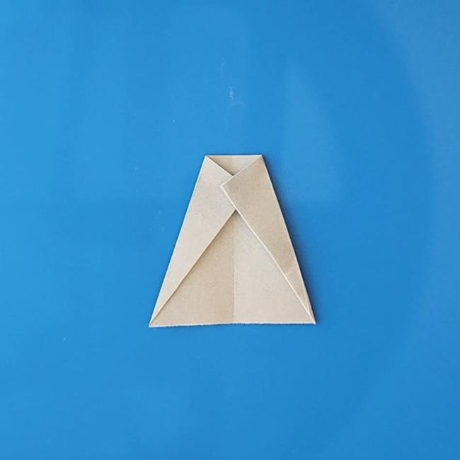 チラーミィの折り紙 簡単な作り方折り方④からだ(5)