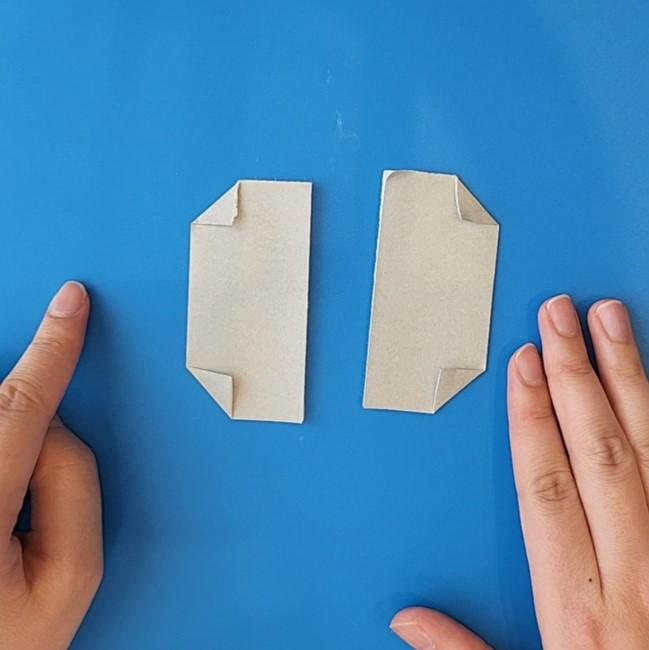 チラーミィの折り紙 簡単な作り方折り方②耳(4)