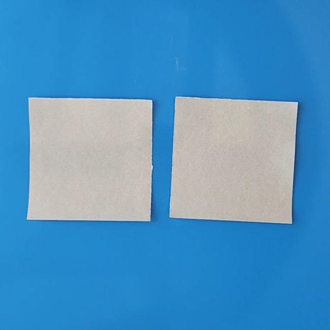 チラーミィの折り紙 簡単な作り方折り方②耳(1)