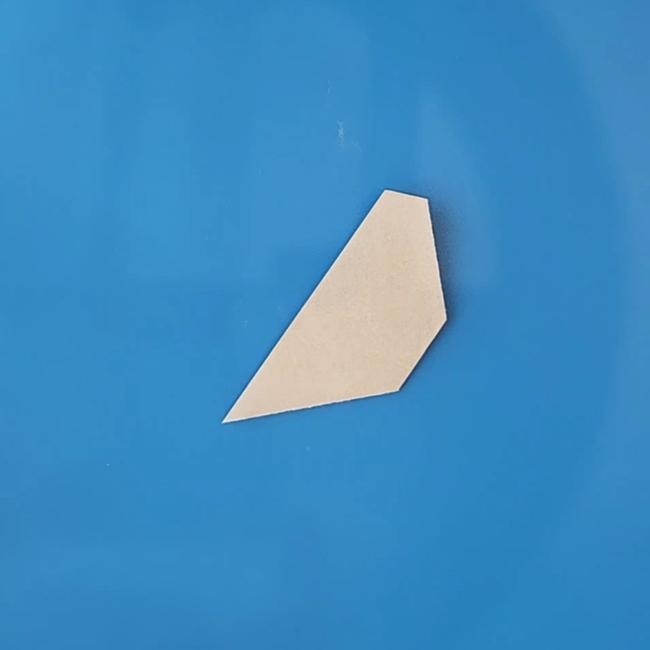 チラーミィの折り紙 簡単な作り方折り方⑤しっぽ(4)