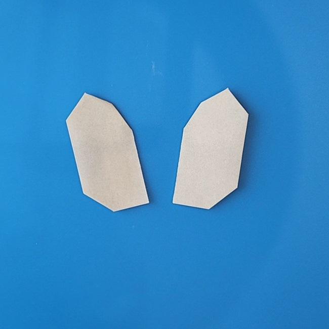 チラーミィの折り紙 簡単な作り方折り方②耳(7)