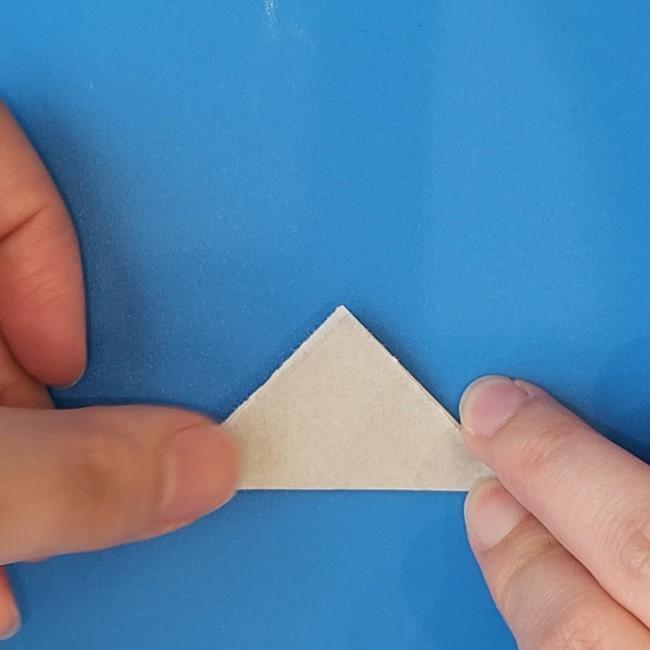 チラーミィの折り紙 簡単な作り方折り方③毛(2)