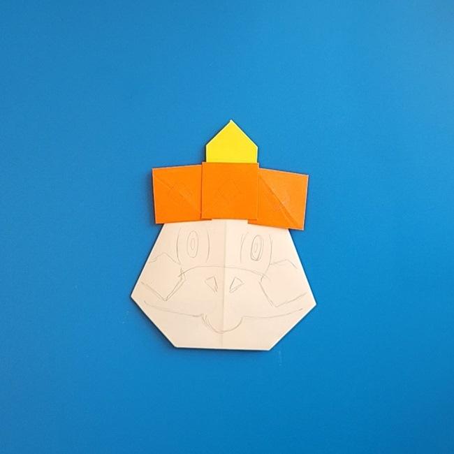 アチゲータの折り紙 作り方折り方③貼り合わせ(6)