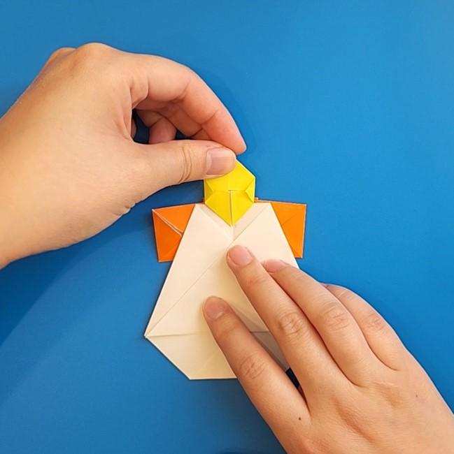 アチゲータの折り紙 作り方折り方③貼り合わせ(4)