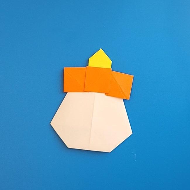 アチゲータの折り紙 作り方折り方③貼り合わせ(5)