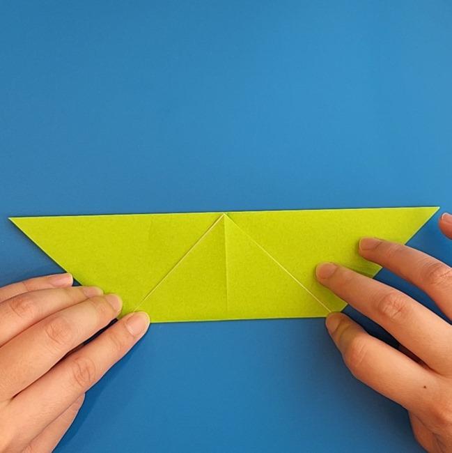 ニャローテの折り紙の簡単な折り方作り方①顔(5)