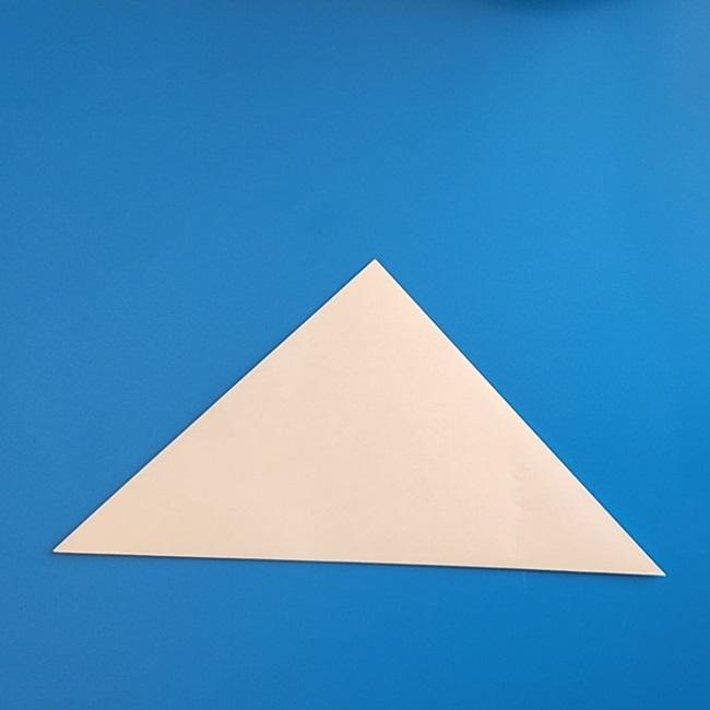 アチゲータの折り紙 作り方折り方①顔(2)