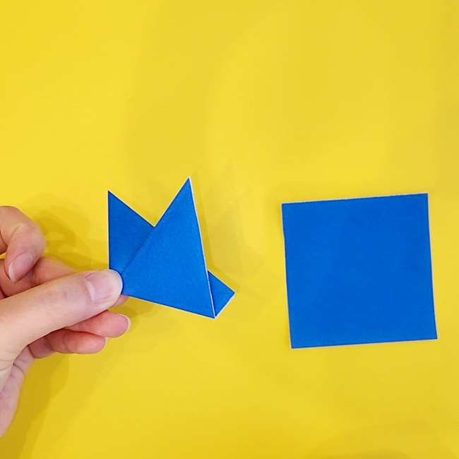 ゴルダックの折り紙の簡単な折り方作り方②耳(4)