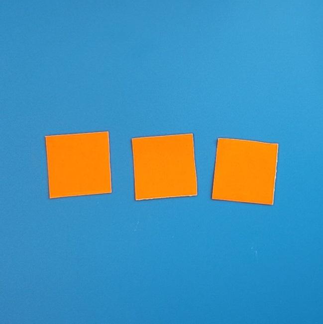 アチゲータの折り紙 作り方折り方②火玉(1)