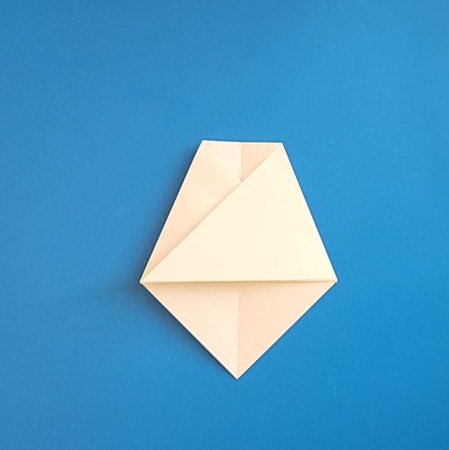 アチゲータの折り紙 作り方折り方①顔(6)