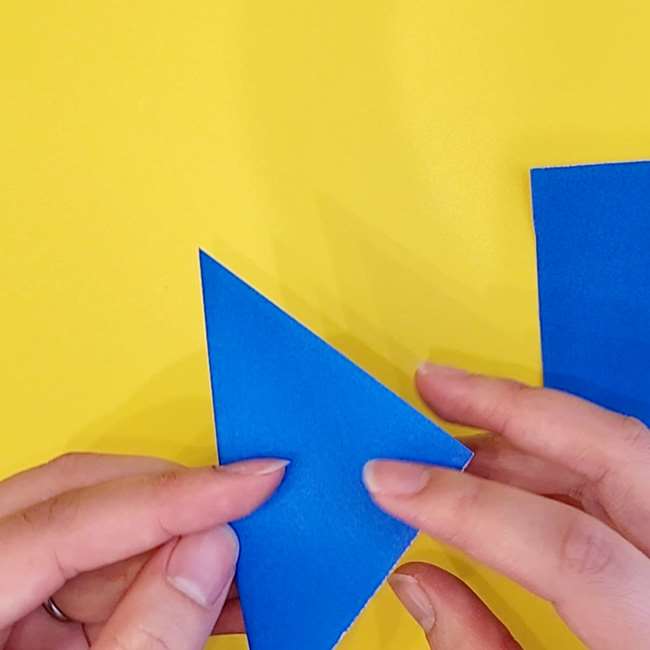 ゴルダックの折り紙の簡単な折り方作り方②耳(3)