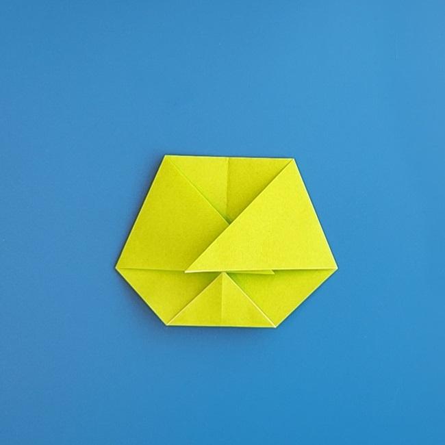 ニャローテの折り紙の簡単な折り方作り方①顔(8)