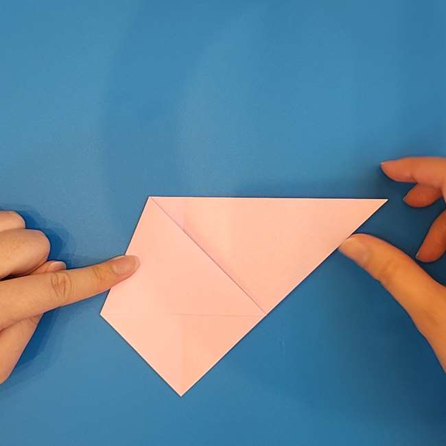 ポケモン ラッキーの折り紙の簡単な折り方作り方①からだ(5)