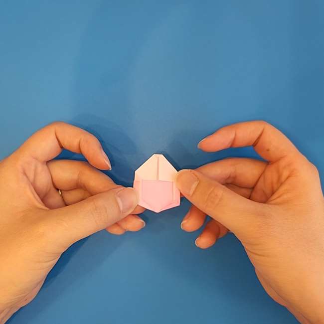 ポケモン ラッキーの折り紙の簡単な折り方作り方③卵と足(13)