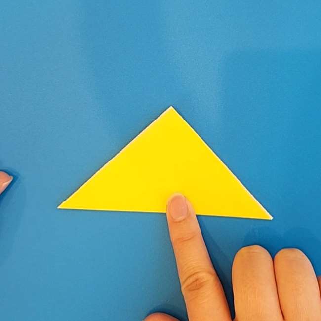 ゴルダックの折り紙の簡単な折り方作り方③くちばし(2)