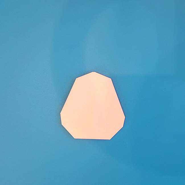 ポケモン ラッキーの折り紙の簡単な折り方作り方①からだ(10)