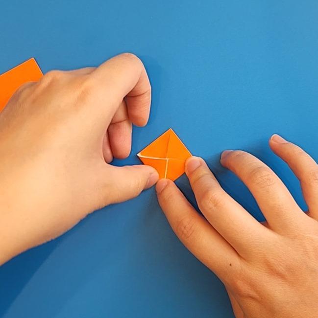 アチゲータの折り紙 作り方折り方②火玉(4)