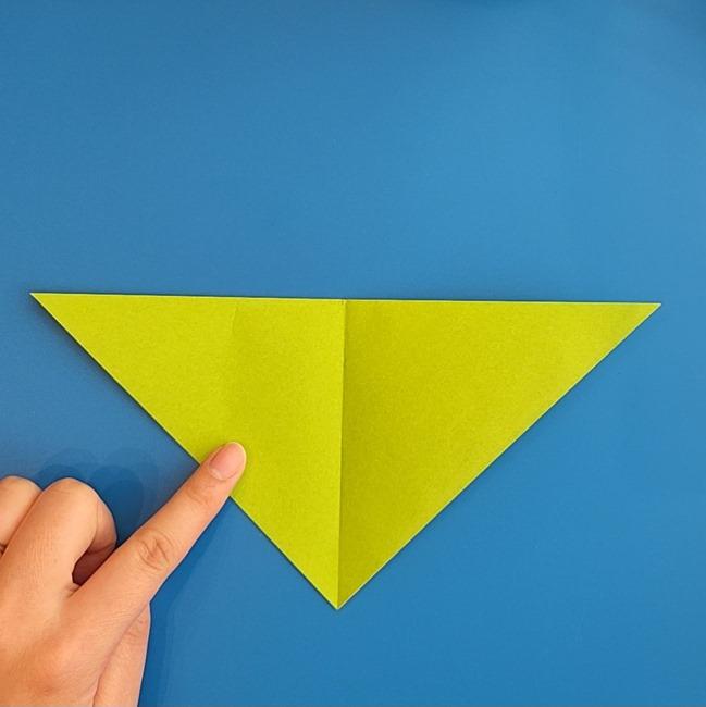 ニャローテの折り紙の簡単な折り方作り方①顔(4)