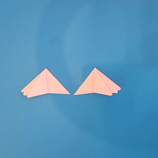 ポケモン ラッキーの折り紙の簡単な折り方作り方②耳(11)