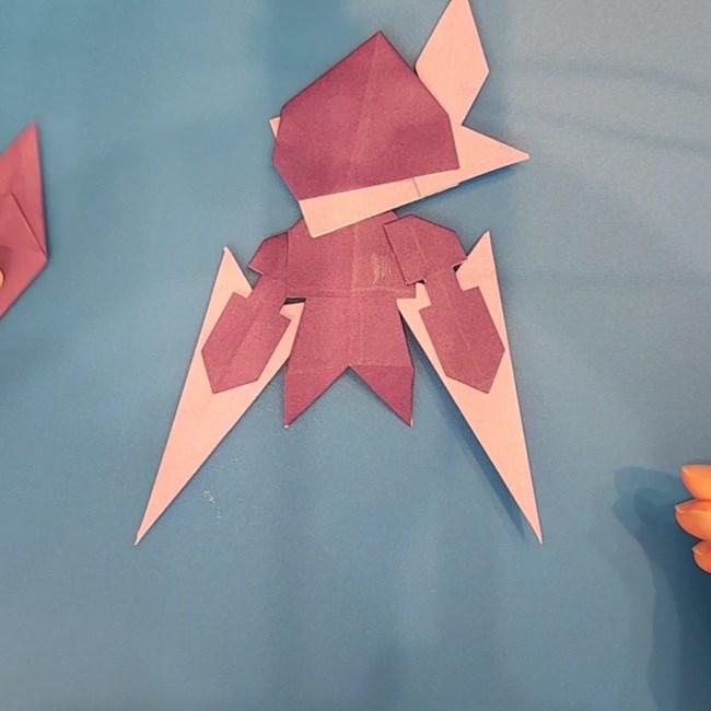 ソウブレイズの折り紙 簡単な折り方作り方⑦貼り合わせ(6)