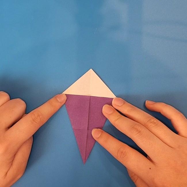 ソウブレイズの折り紙 簡単な折り方作り方①頭(11)