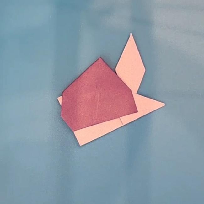 ソウブレイズの折り紙 簡単な折り方作り方⑦貼り合わせ(3)