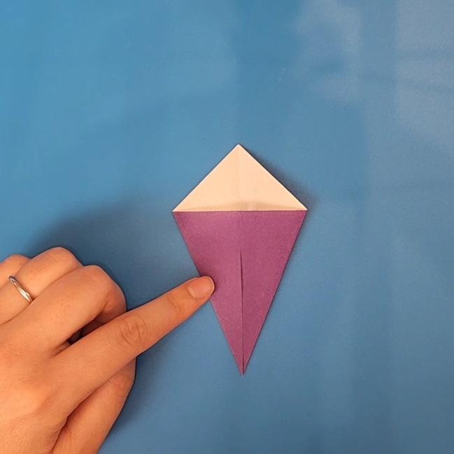 ソウブレイズの折り紙 簡単な折り方作り方①頭(9)