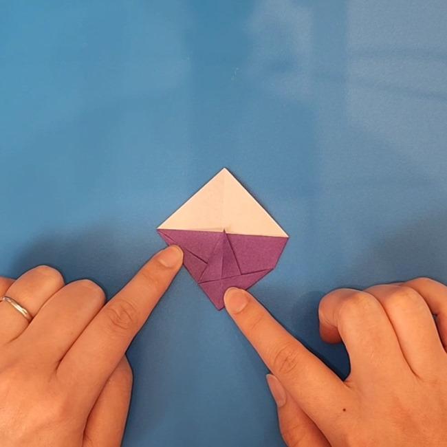 ソウブレイズの折り紙 簡単な折り方作り方①頭(13)
