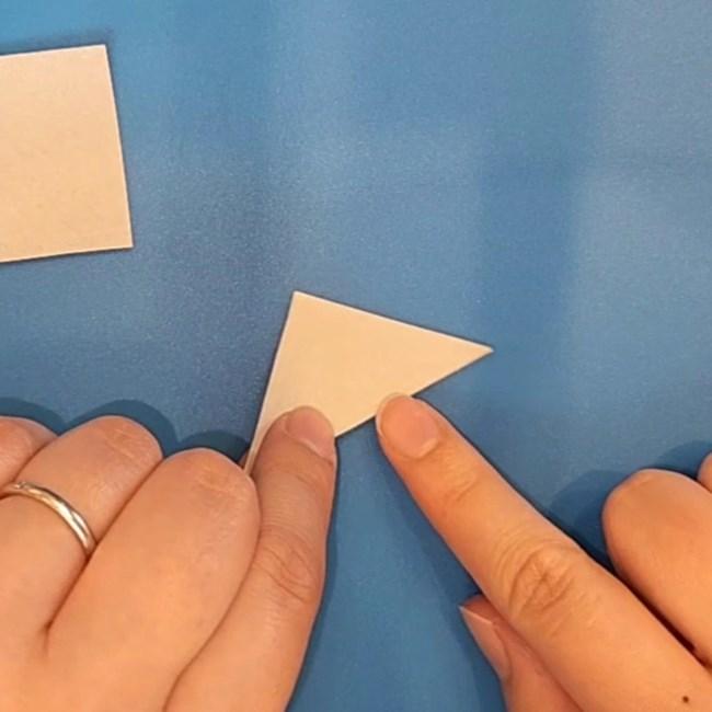 ポケモン折り紙 サイドンの作り方折り方③耳(2)