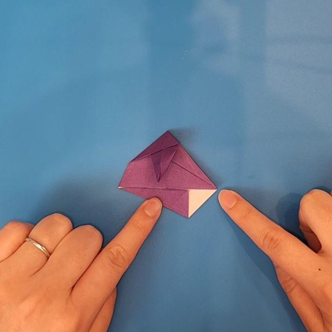 ソウブレイズの折り紙 簡単な折り方作り方①頭(14)