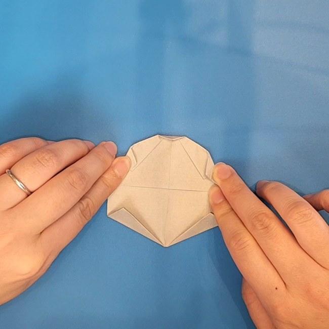 ポケモン折り紙 サイドンの作り方折り方①顔(8)
