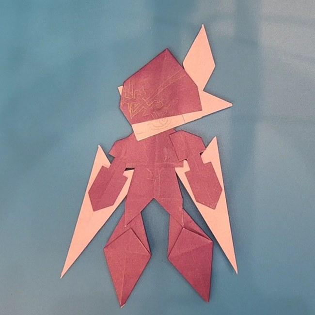 ソウブレイズの折り紙 簡単な折り方作り方⑦貼り合わせ(7)